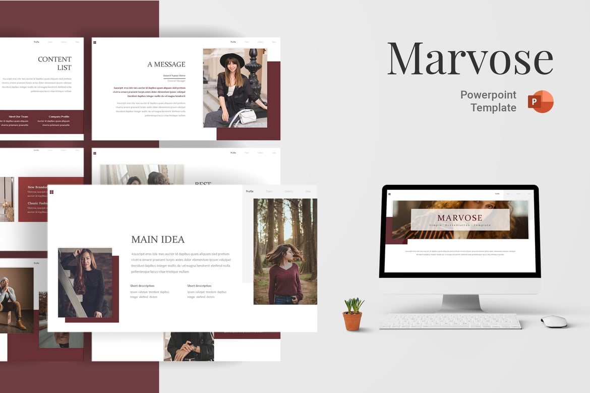 Marvose - Template Powerpoint Profesional dan Menarik