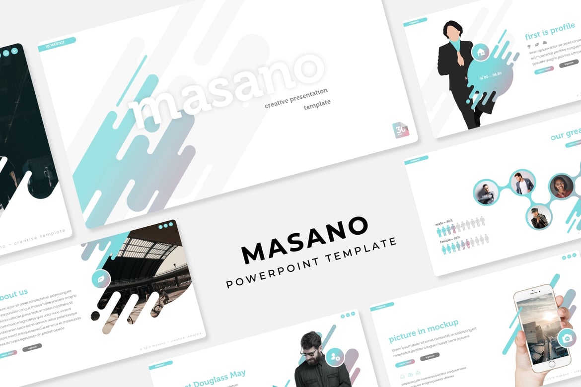 Template Presentasi Masano - PowerPoint yang Menarik dan Profesional
