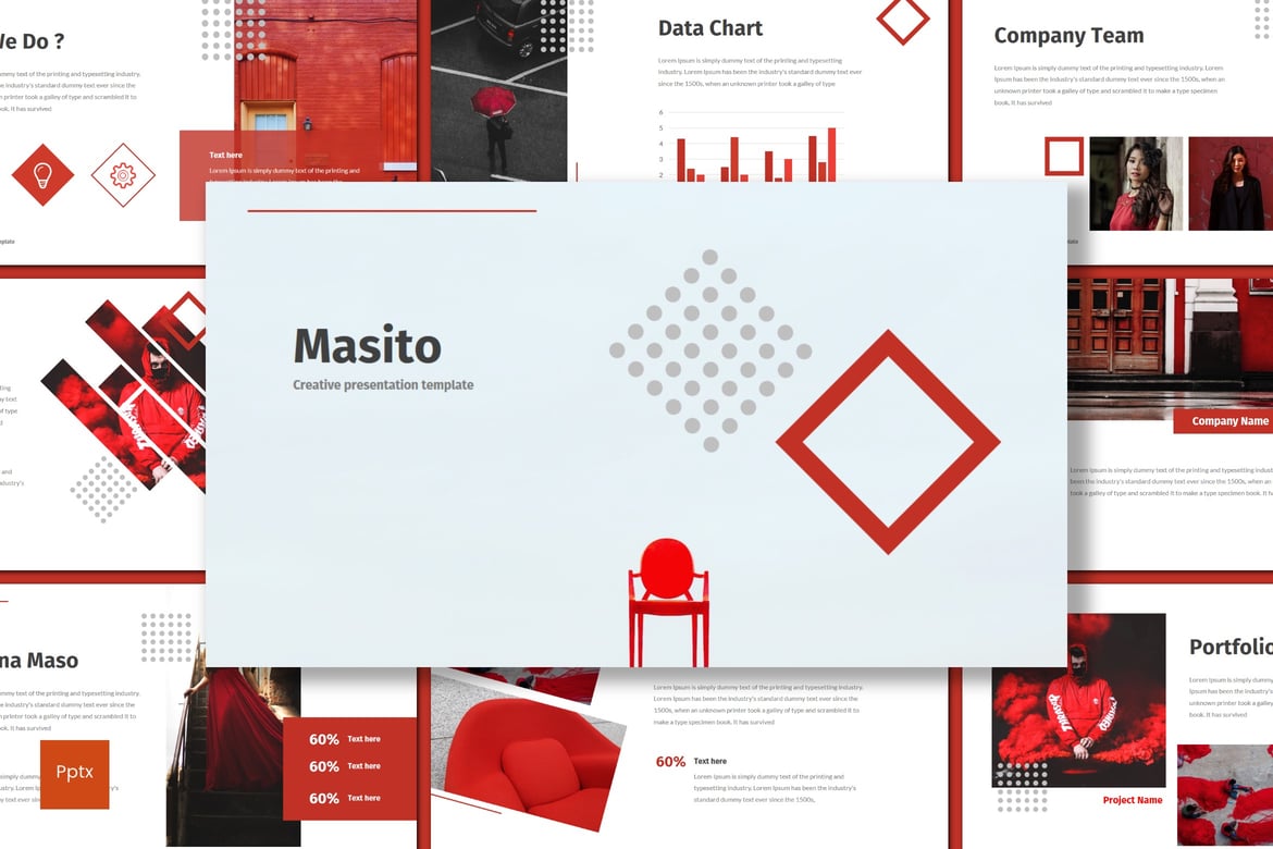Masito - Template Presentasi PowerPoint Kreatif dan Minimalis