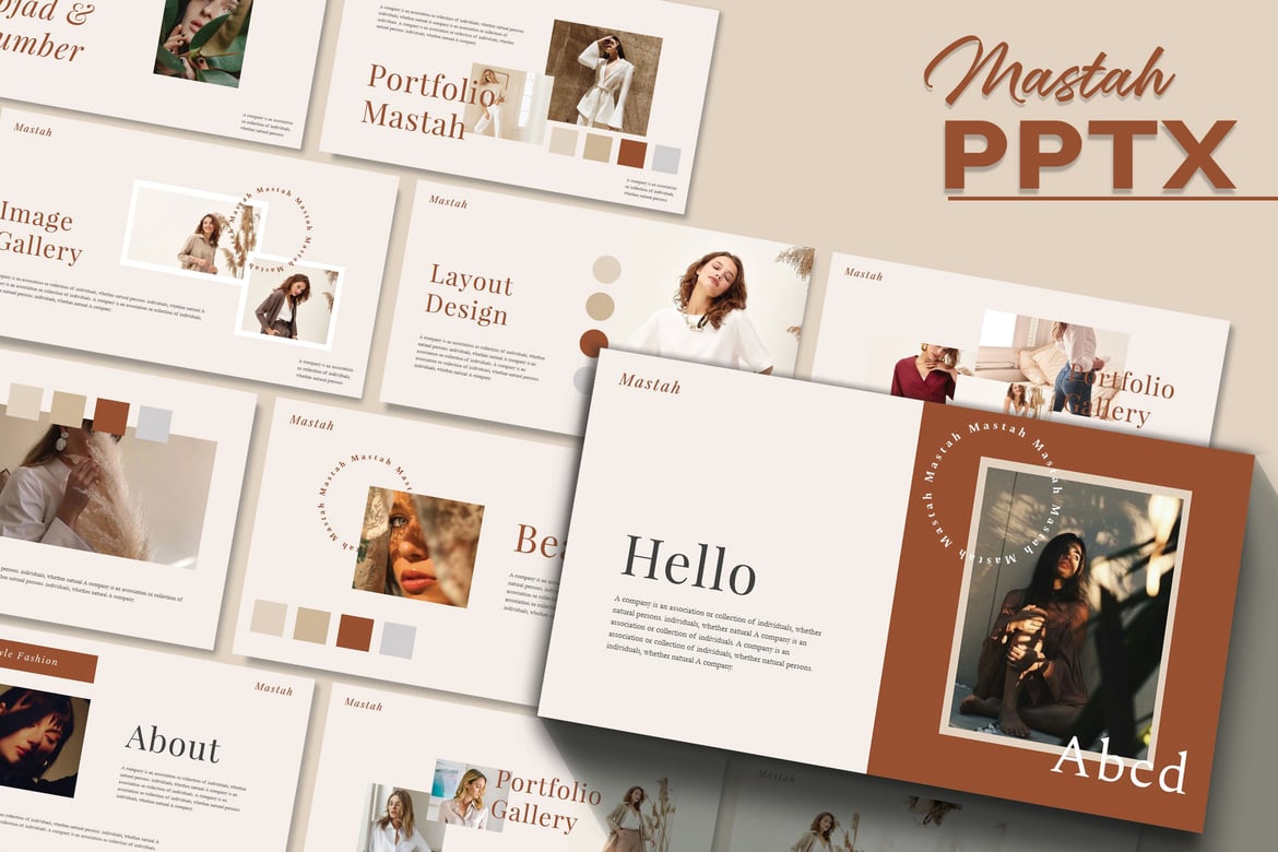 MASTAH - Template Powerpoint Fashion yang Menarik dan Profesional
