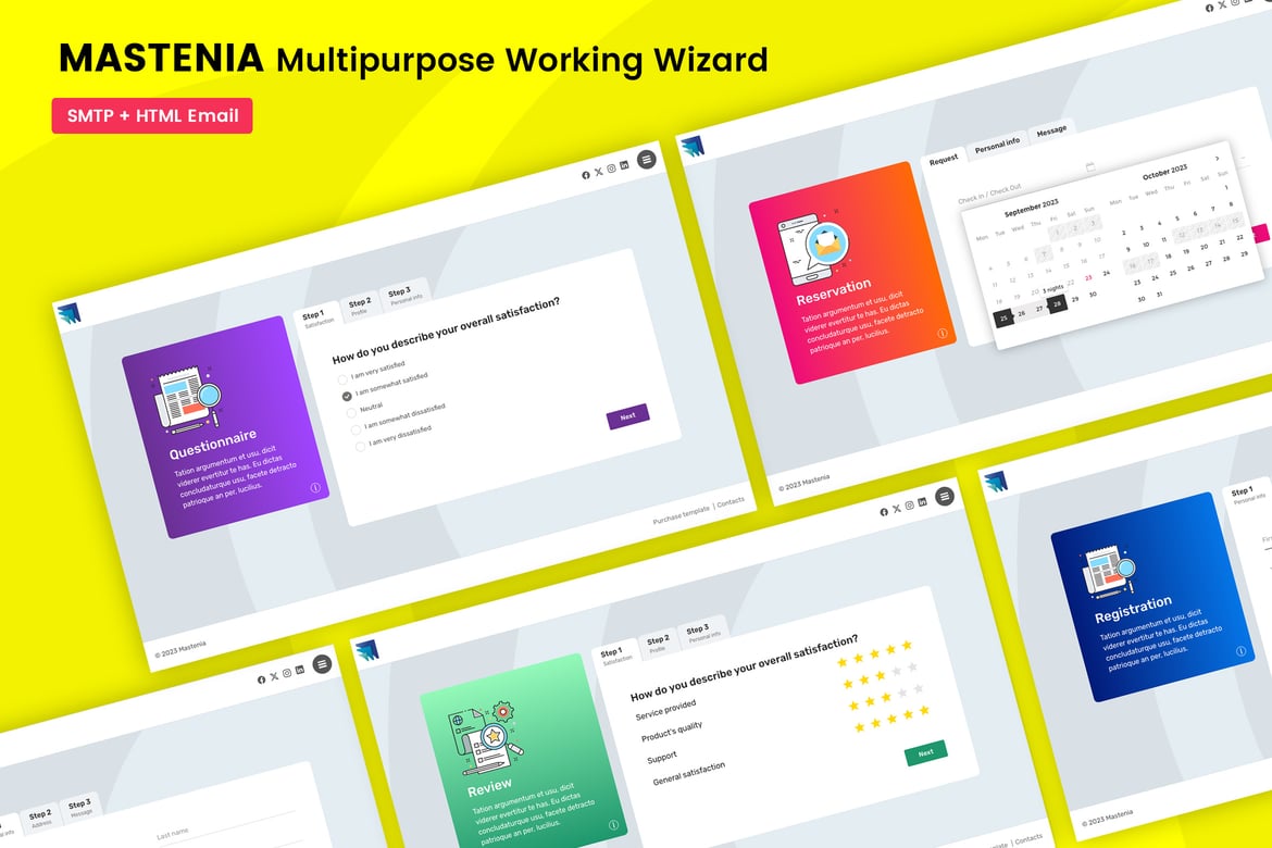 Mastenia: Template Website Wizard Multi Fungsi untuk Pendaftaran dan Reservasi