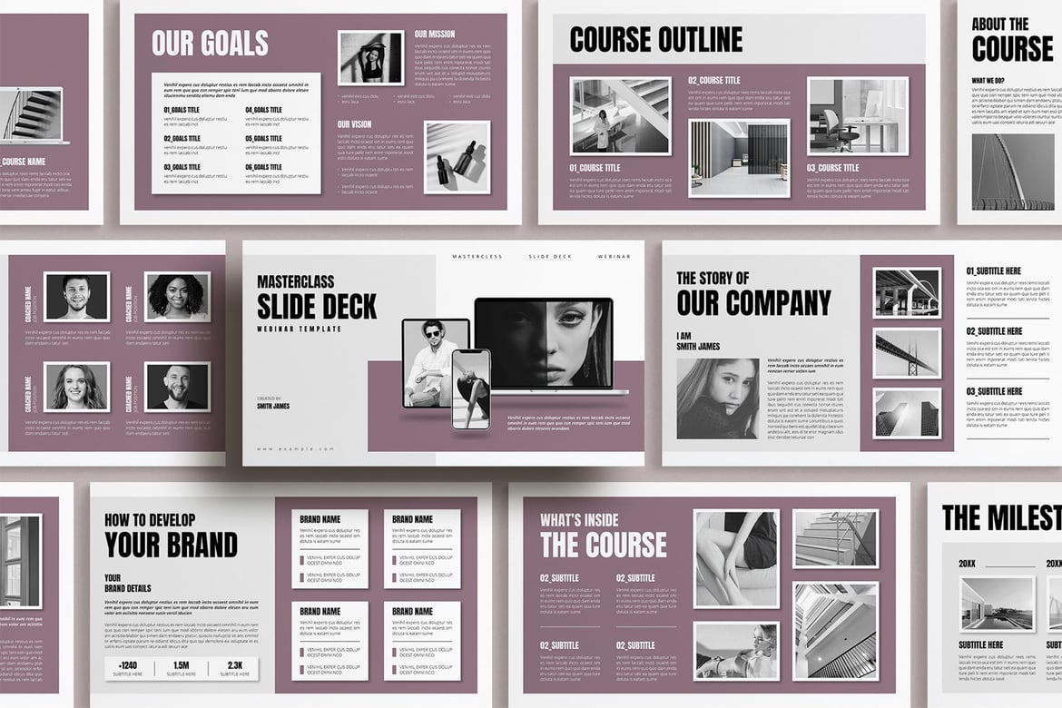 Template Presentasi PowerPoint Masterclass 20 Slide yang Siap Digunakan