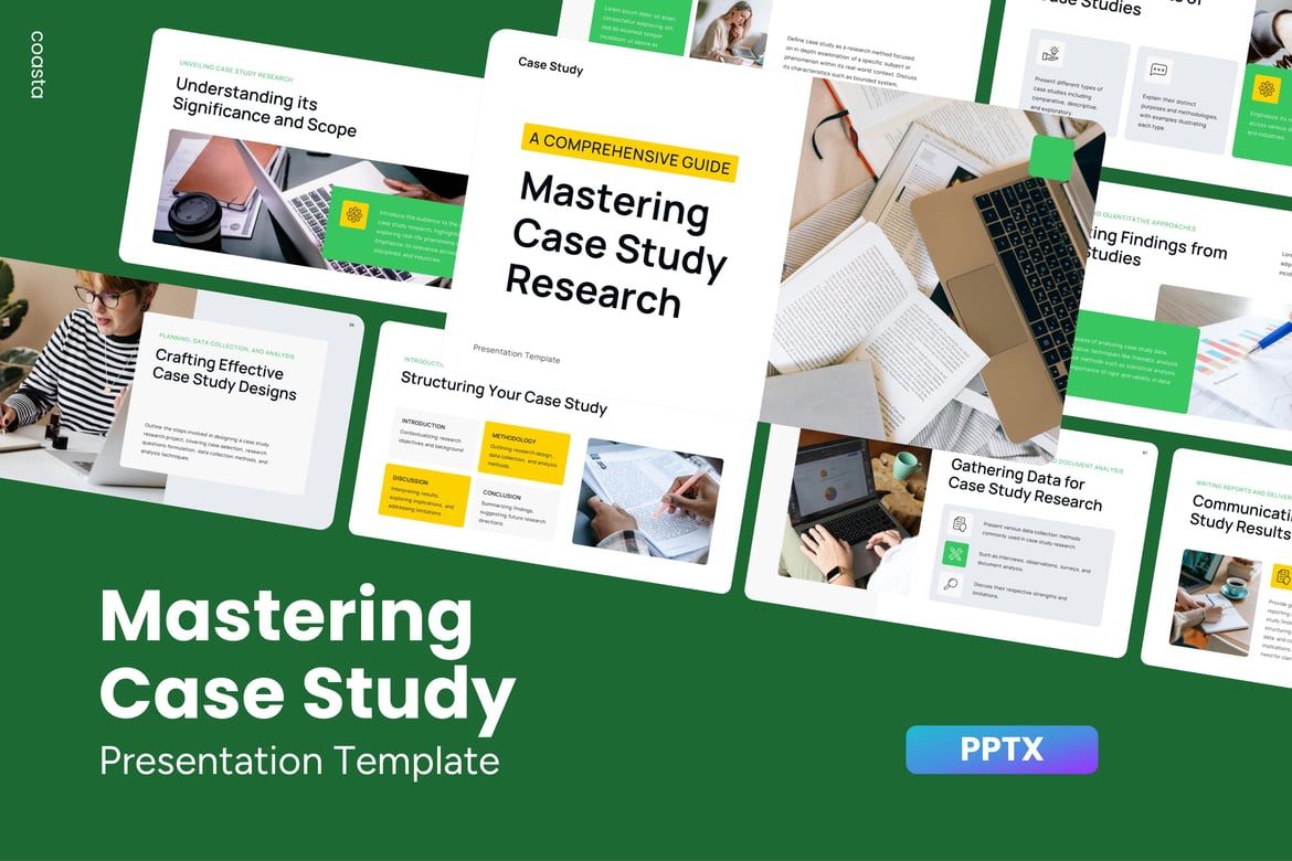 Template Powerpoint Studi Kasus yang Menginspirasi