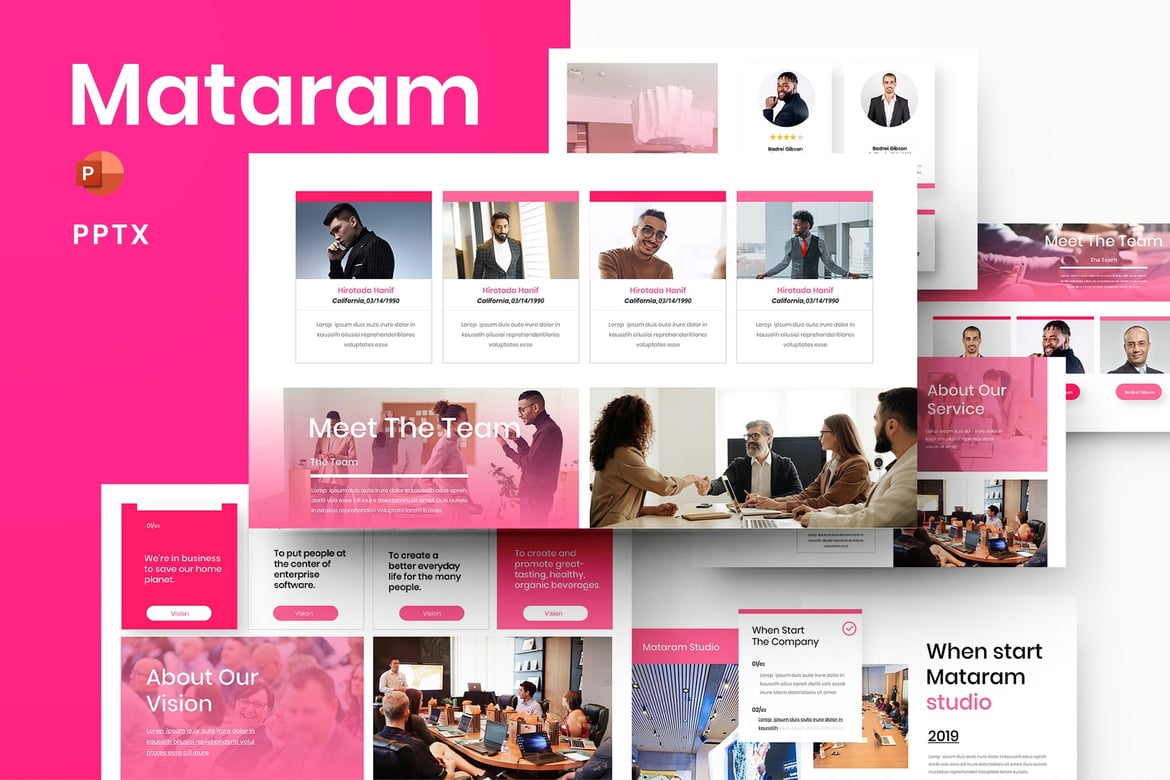 Mataram – Template PowerPoint Bisnis yang Menarik