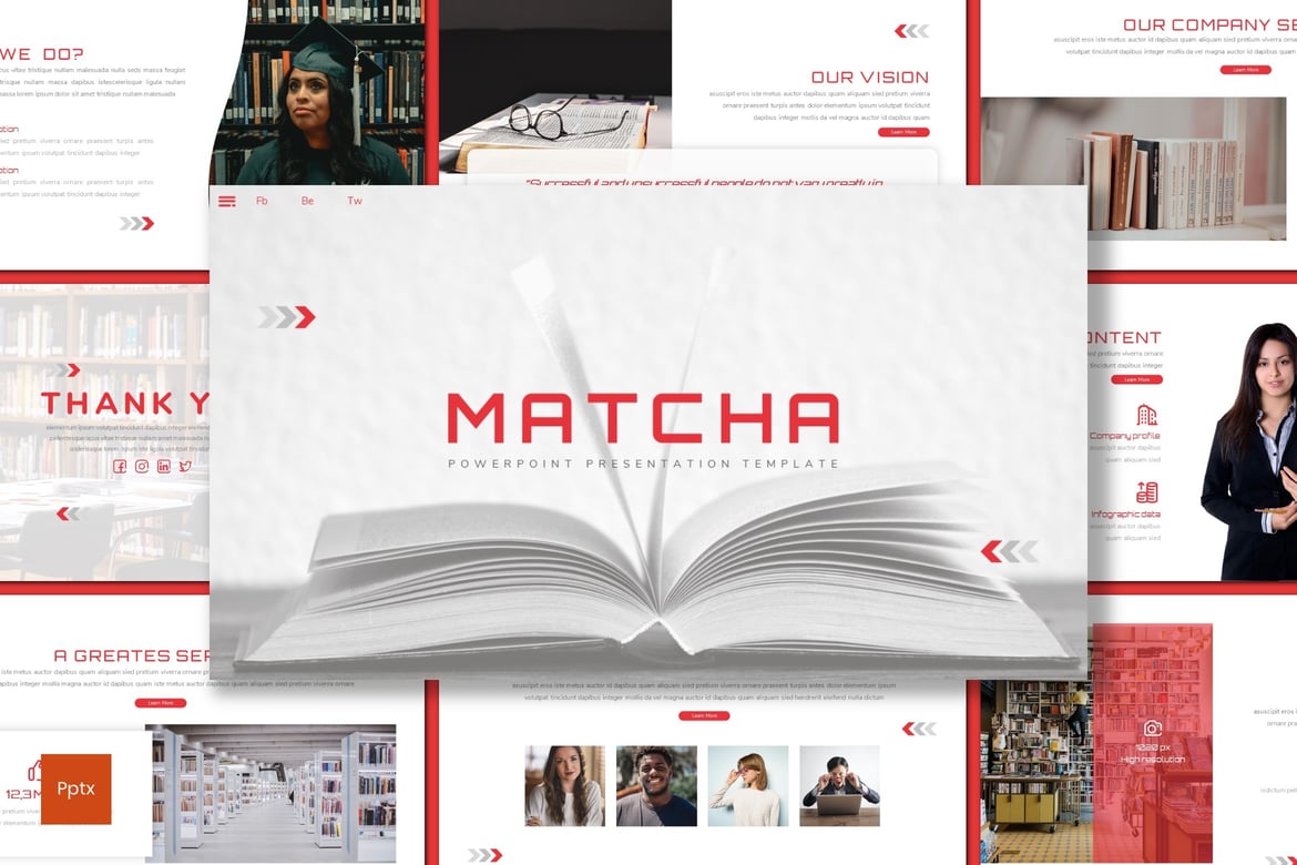 Template Powerpoint Matcha - Solusi Presentasi Kreatif dan Minimalis
