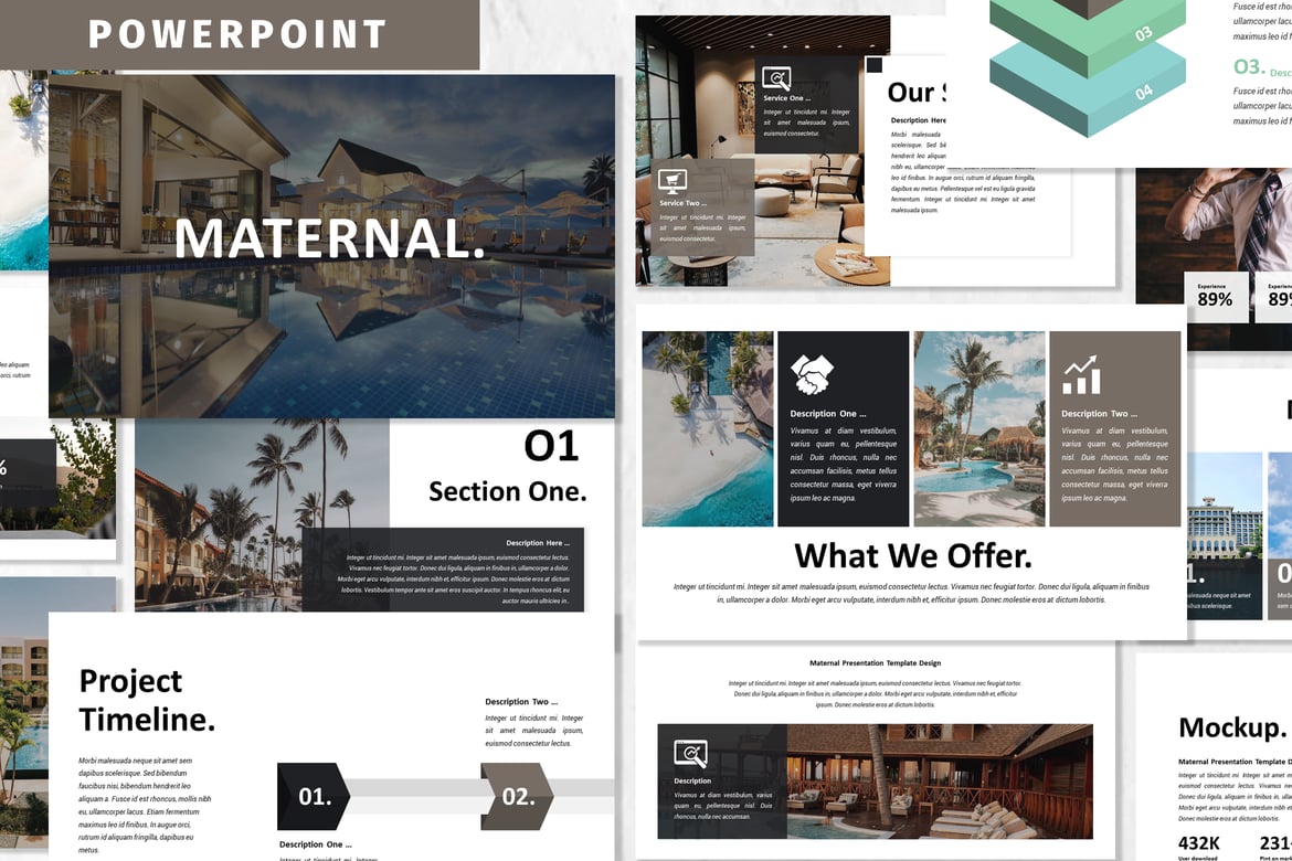 Template Powerpoint Maternal - Solusi Presentasi Profesional Anda