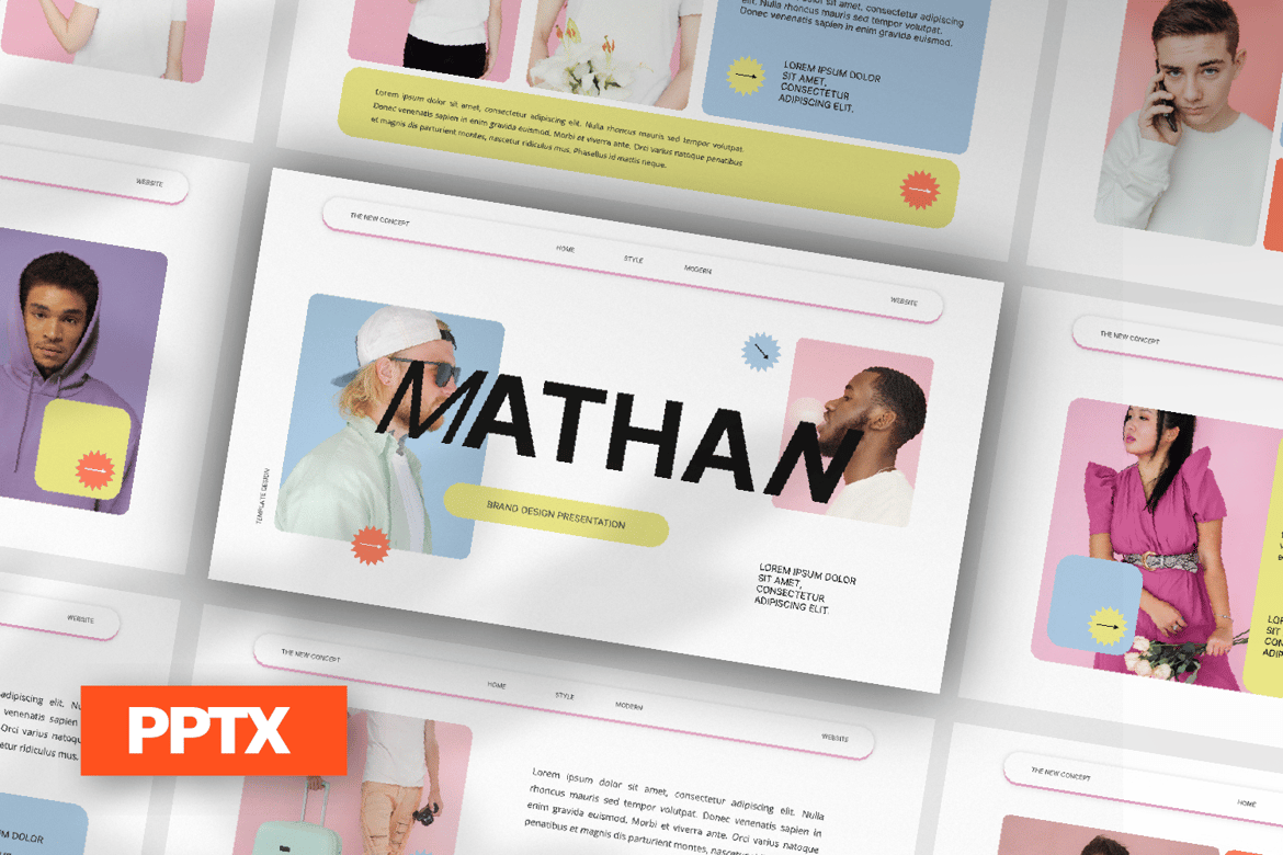 Template Presentasi PowerPoint Mathan yang Modern dan Serbaguna