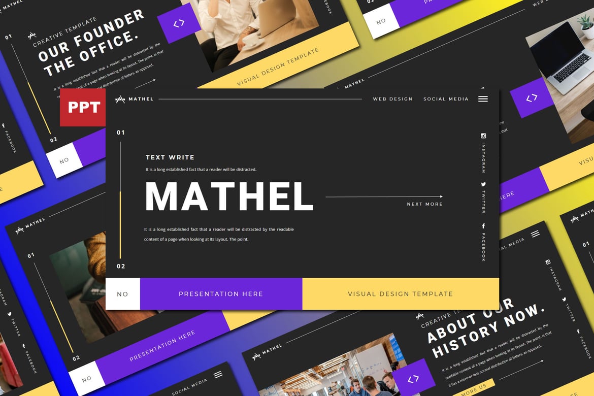 Template Powerpoint Mathel yang Menarik dan Profesional
