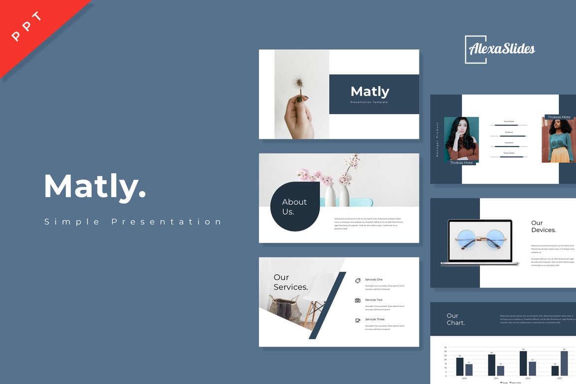 Matly - Template Presentasi PowerPoint yang Menarik dan Fleksibel