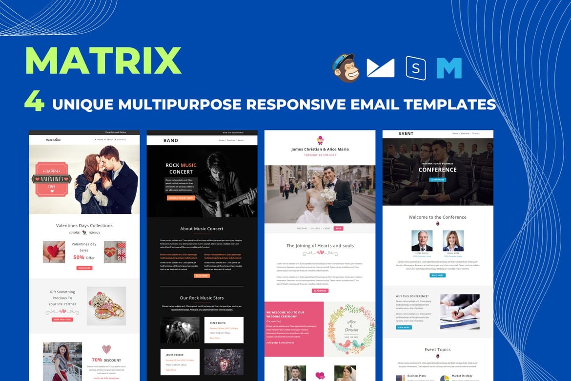 Matrix - Template Email Responsif Serbaguna untuk Berbagai Acara
