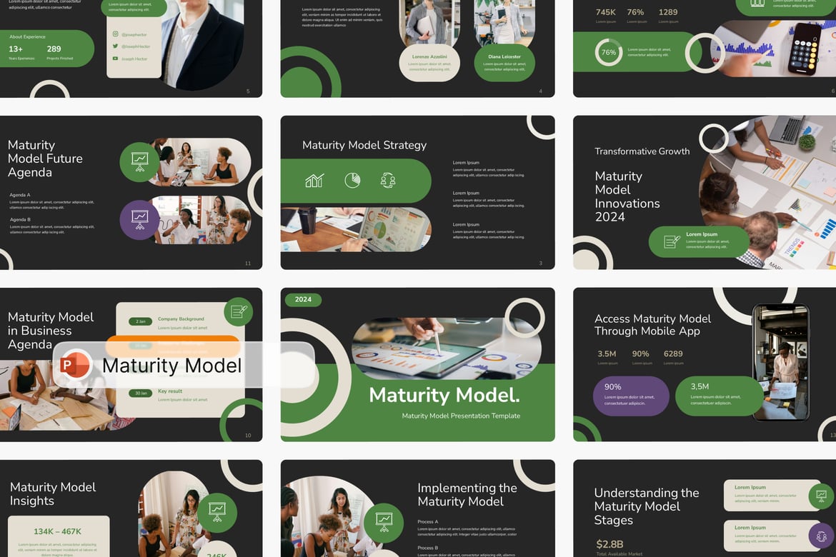 Template Presentasi Maturity Model yang Menarik dan Profesional