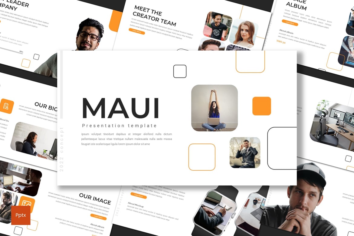Template PowerPoint Maui - Solusi Presentasi Kreatif dan Profesional