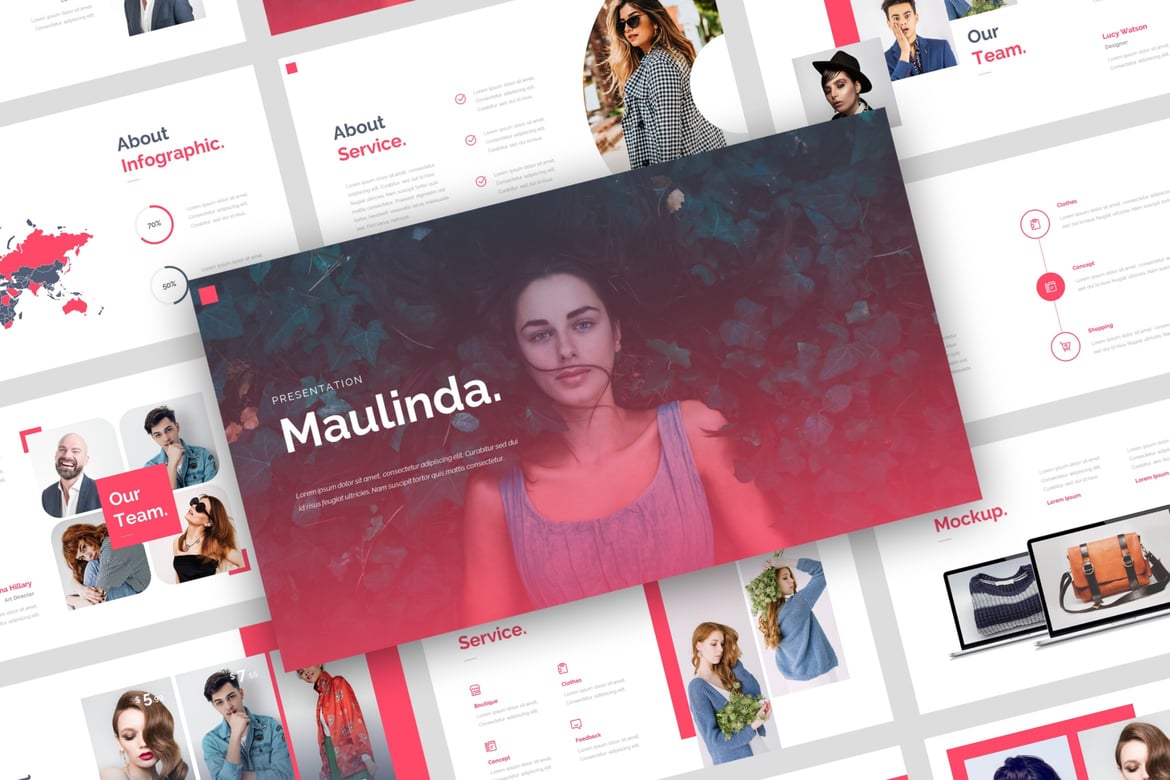 Maulinda - Template PowerPoint Minimalis untuk Presentasi Modern