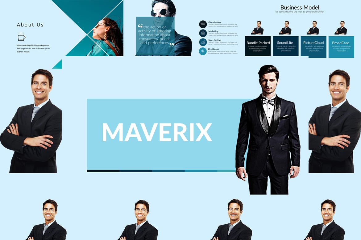 Template Powerpoint MAVERIX yang Menarik dan Multifungsi