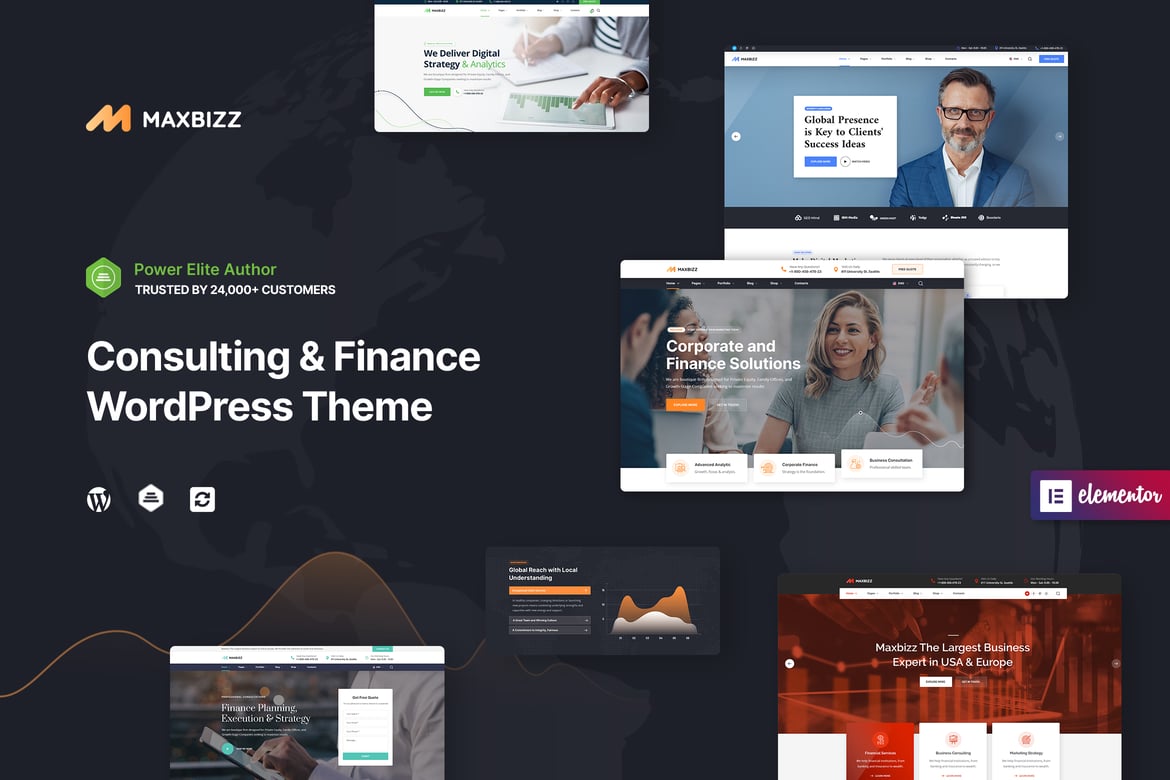 Maxbizz - Tema WordPress Konsultasi & Keuangan yang Modern