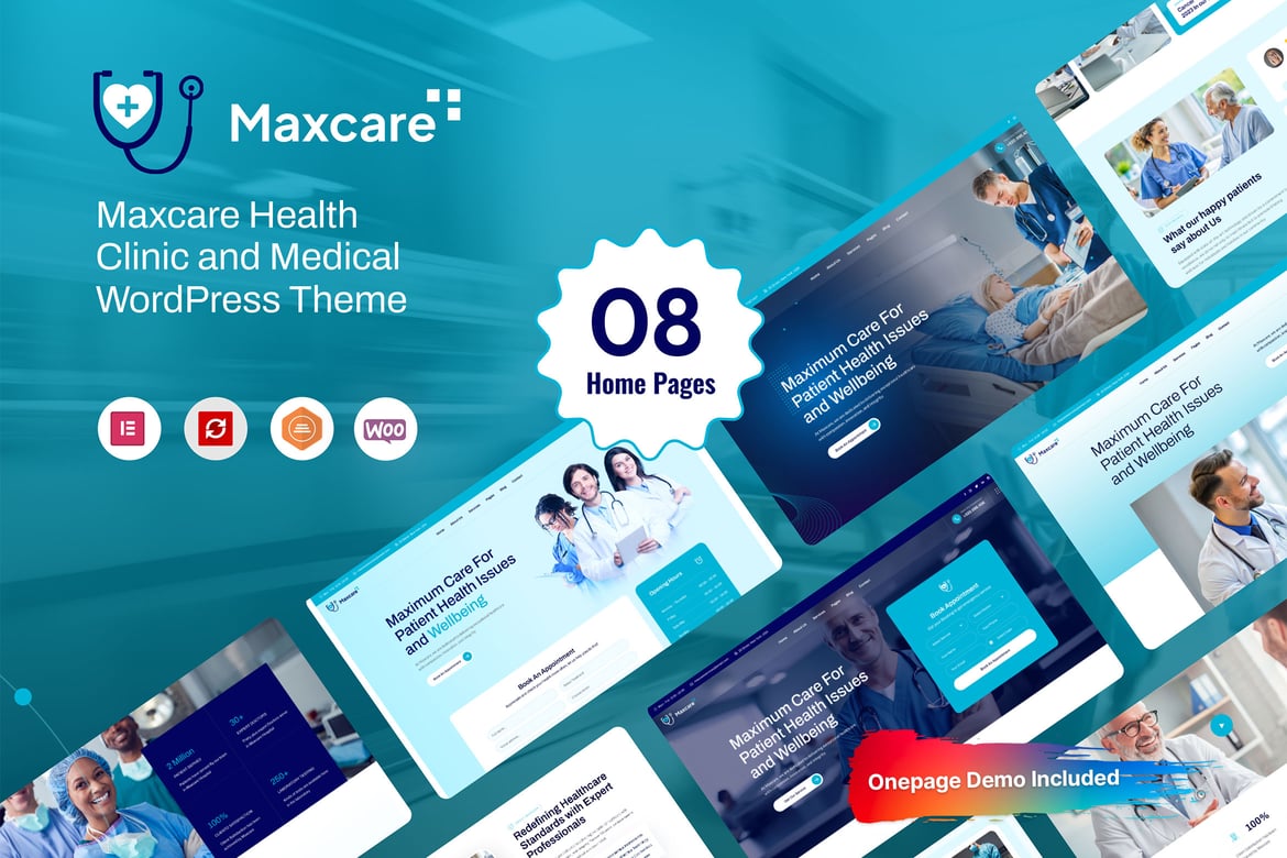 Maxcare - Tema WordPress Kesehatan dan Medis yang Menarik