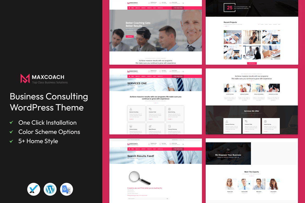 Maxcoach - Tema WordPress Konsultasi Bisnis Terbaik