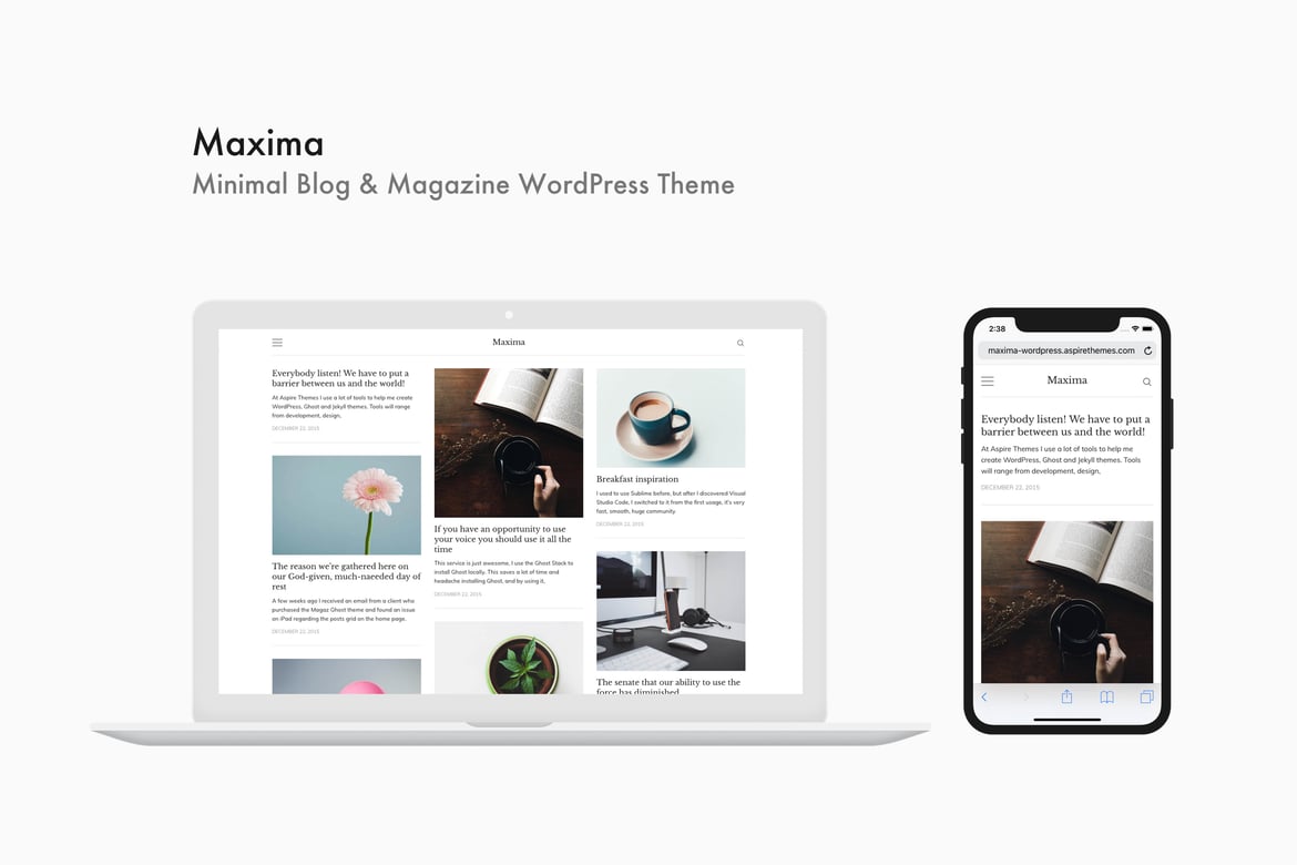 Maxima - Tema WordPress Blog & Majalah Minimalis dan Modern
