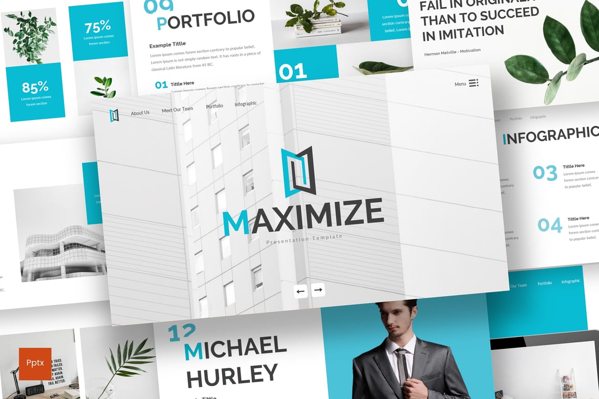 Template Presentasi Maximize - Solusi Kreatif untuk Semua Kebutuhan Anda