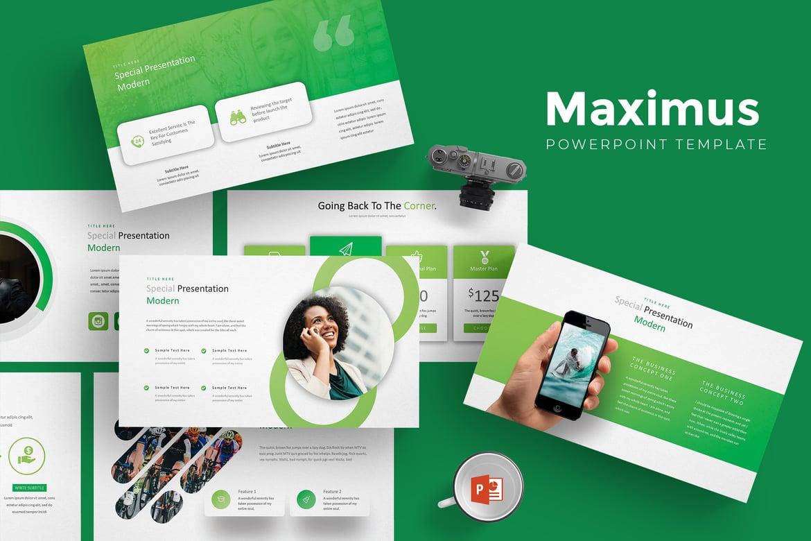 Maximus - Template Powerpoint Serbaguna yang Menarik