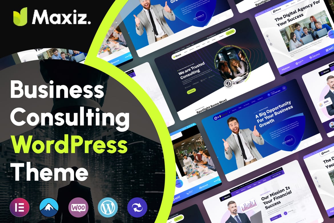 Maxiz - Tema WordPress Konsultasi Bisnis yang Modern dan Fleksibel