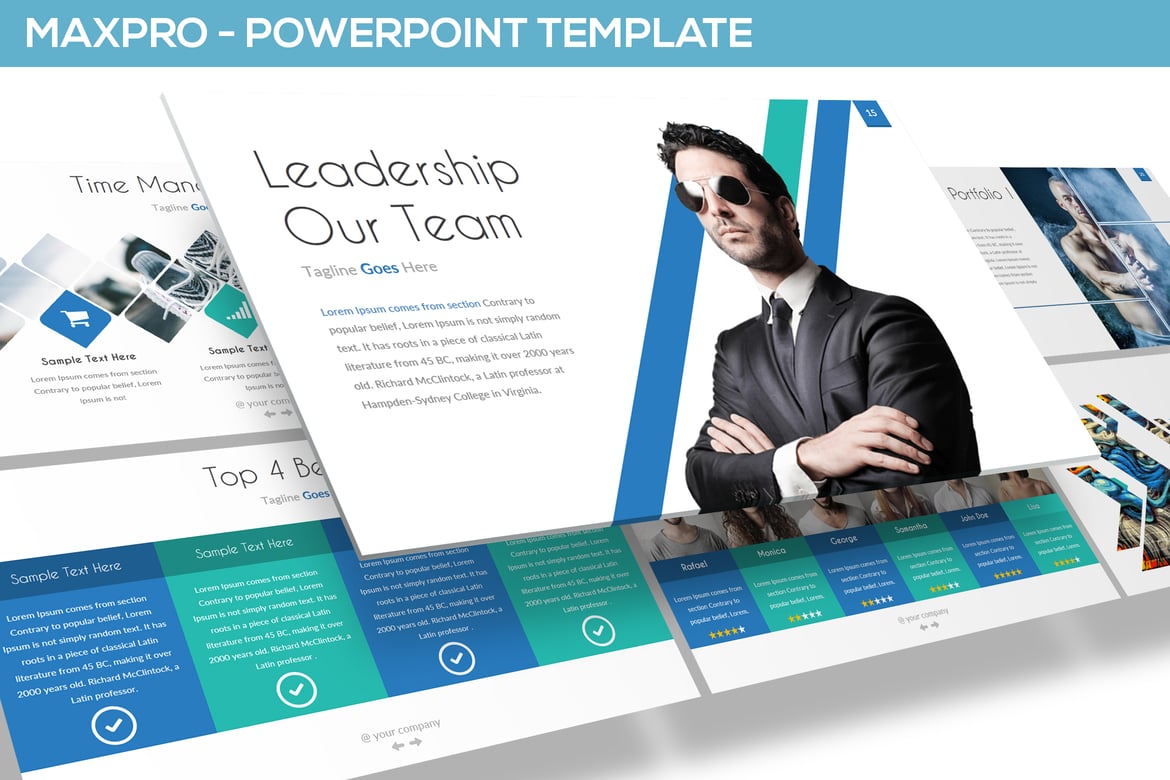 MAXPRO - Template PowerPoint Serbaguna untuk Presentasi Profesional