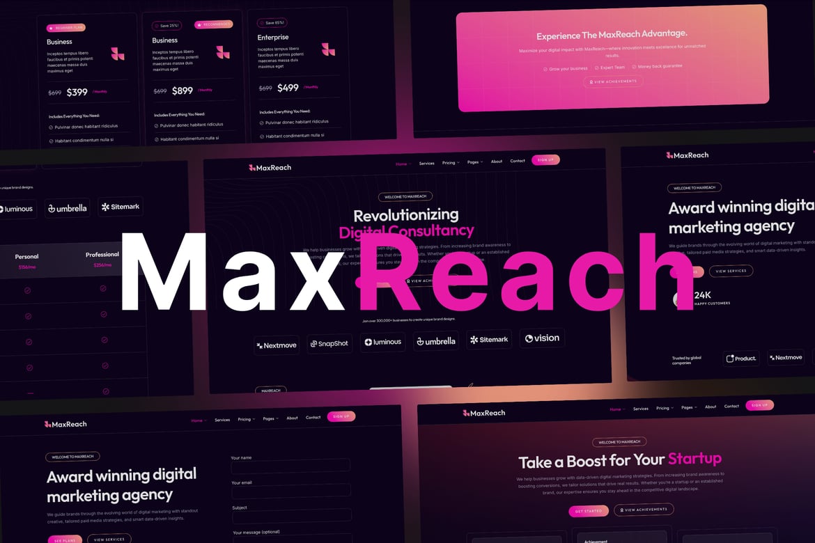 MaxReach - Tema WordPress untuk Agensi SEO dan Pemasaran Digital