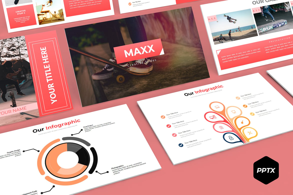 Maxx - Template PowerPoint Serbaguna yang Menarik