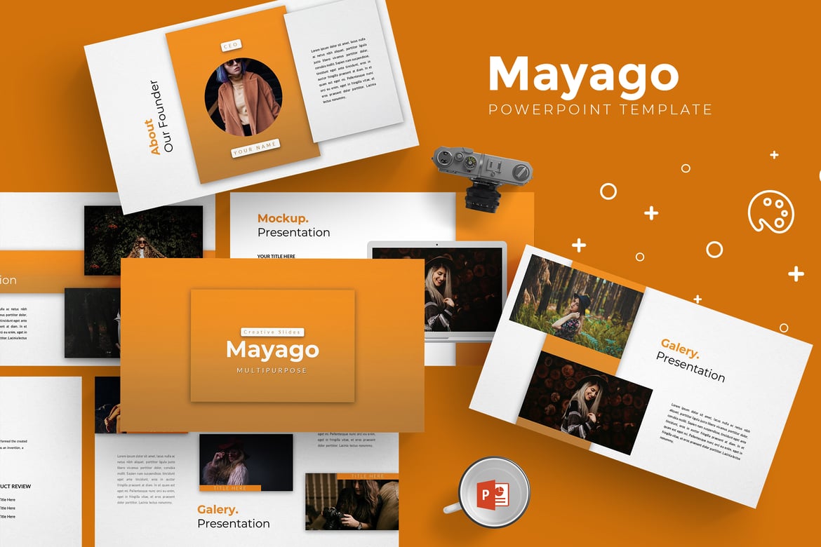 Template PowerPoint Mayago - Solusi Presentasi Profesional