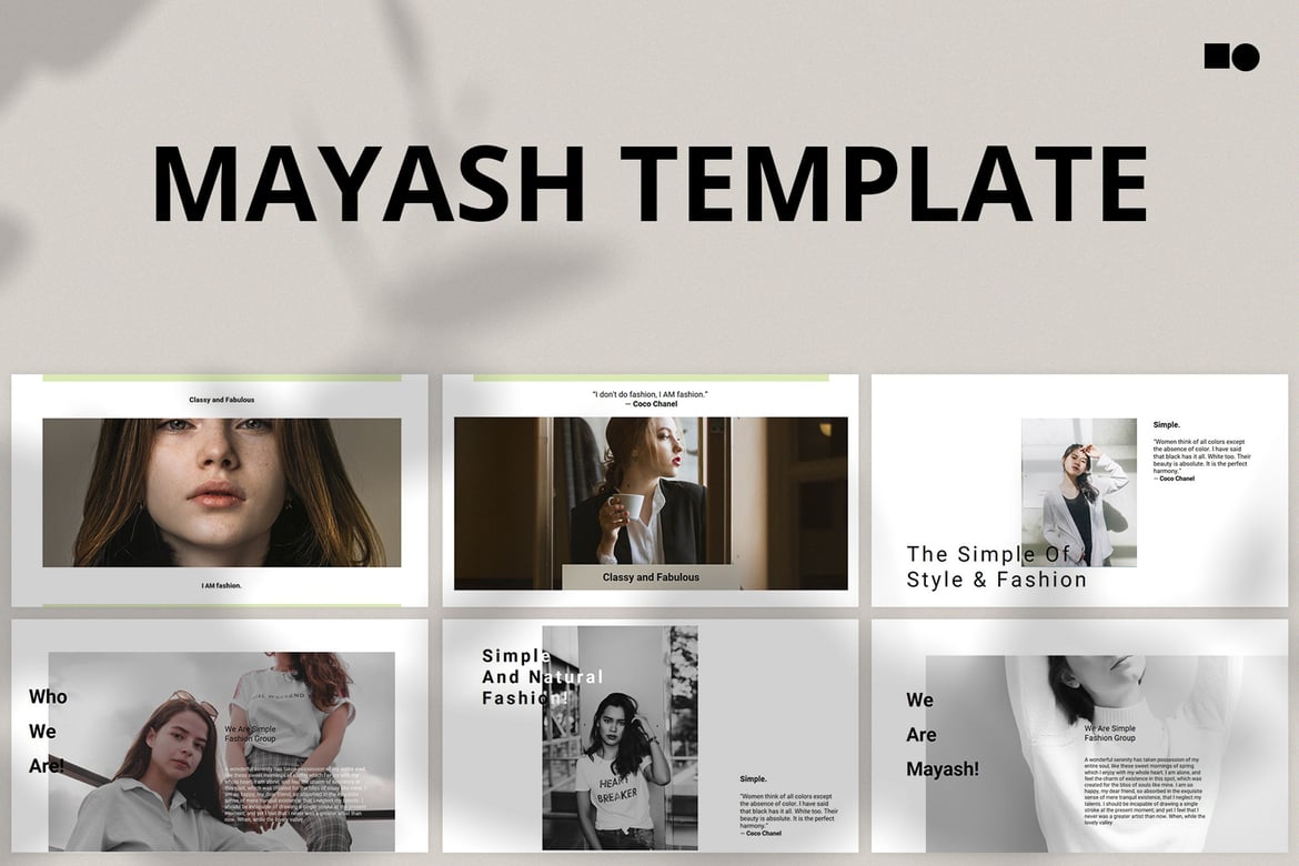 Template Powerpoint Mayash - Desain Modern dan Elegan untuk Presentasi Anda