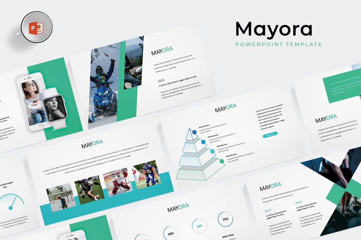 Template PowerPoint Mayora - Solusi Presentasi Profesional Anda