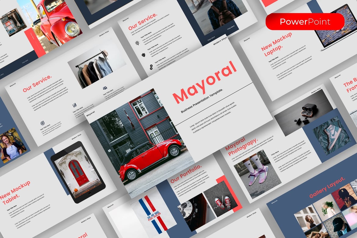 Template PowerPoint Mayoral untuk Presentasi Bisnis yang Menarik