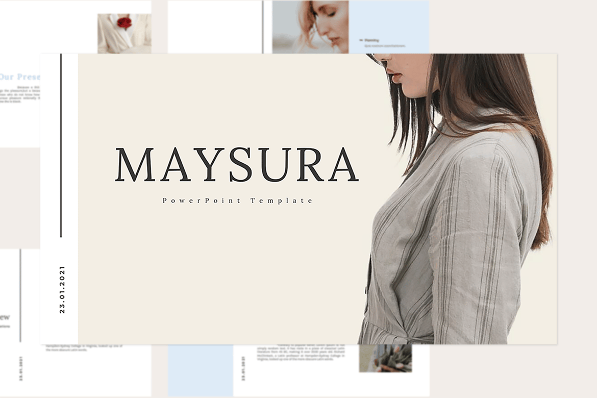 Template Presentasi PowerPoint MAYSURA yang Menarik