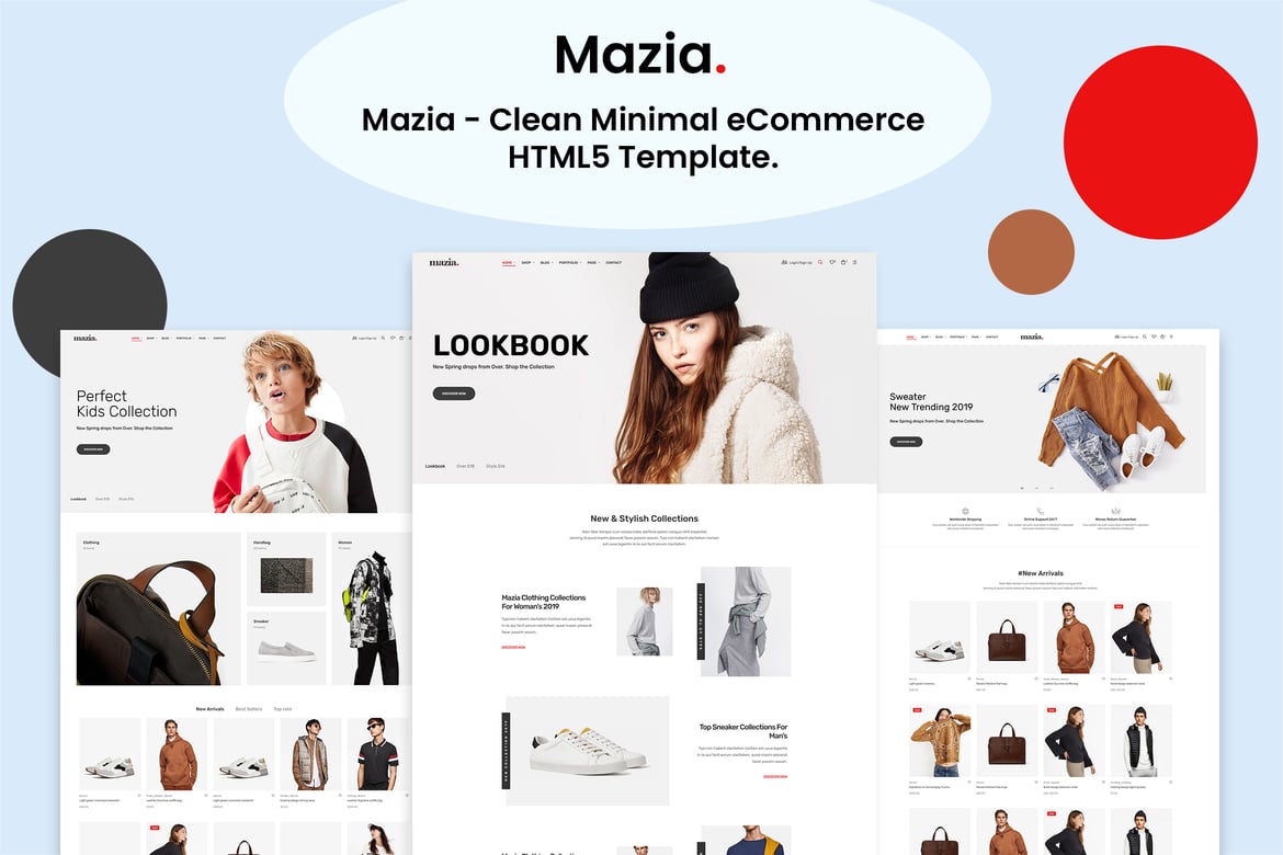Mazia - Template Web eCommerce Minimalis dan Bersih untuk Semua Kebutuhan