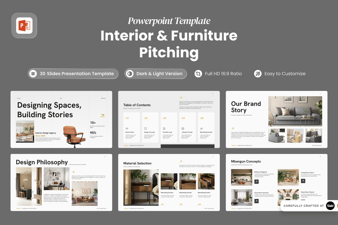 Mbangun - Template Presentasi Interior & Furniture yang Menawan