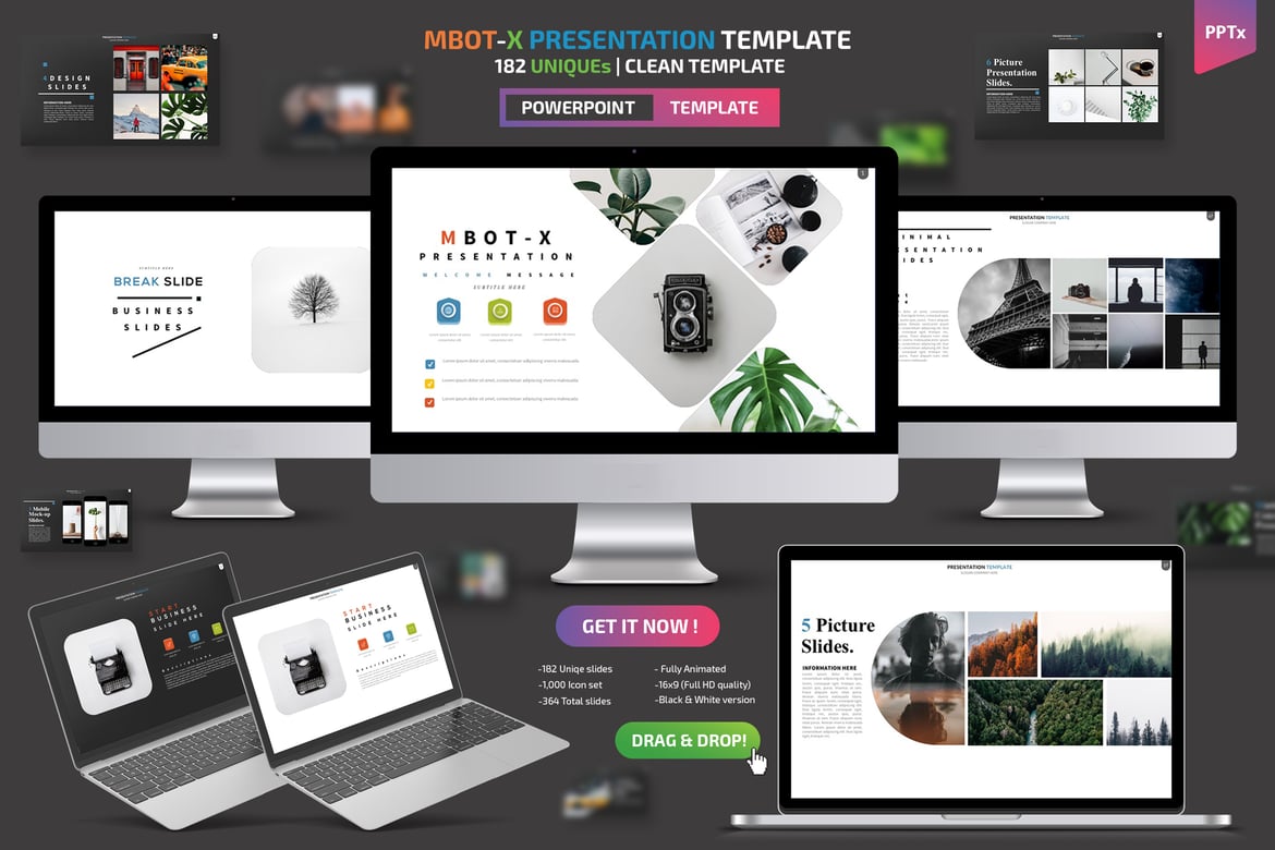 Template Presentasi Powerpoint MBot-X yang Menarik dan Profesional
