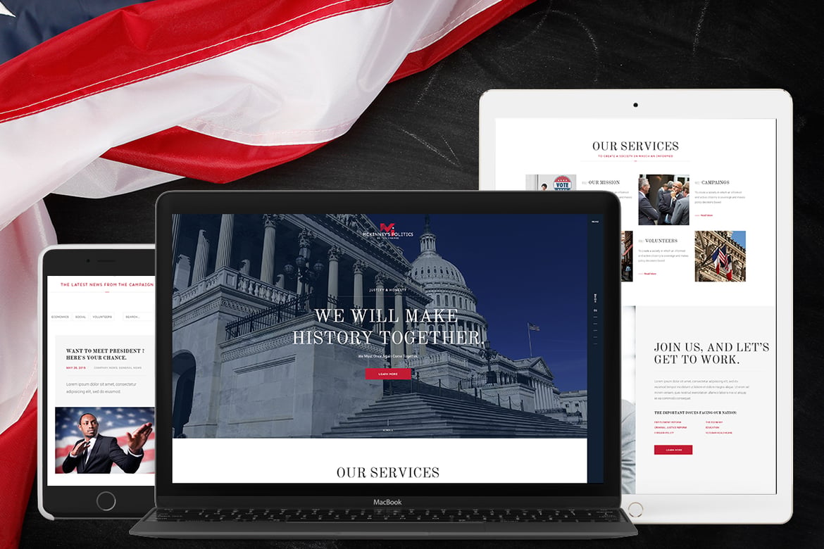 Tema WordPress MCKinney: Solusi Modern untuk Politik dan Aktivisme