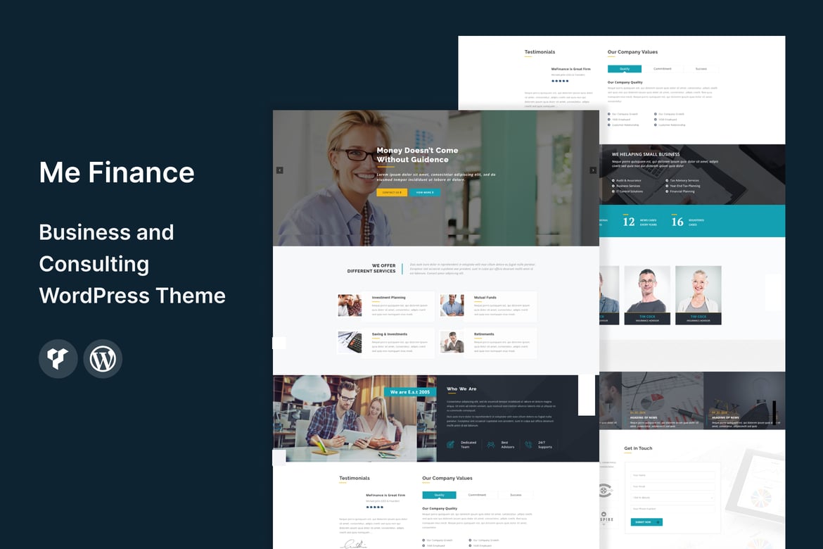 Tema WordPress Me Finance - Solusi Profesional untuk Bisnis dan Konsultasi