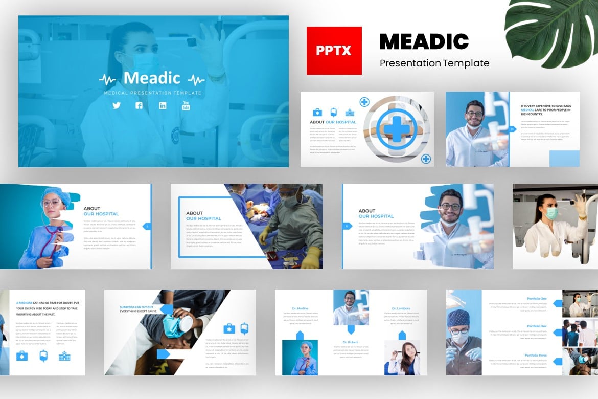 Meadic - Template PowerPoint Medis Profesional