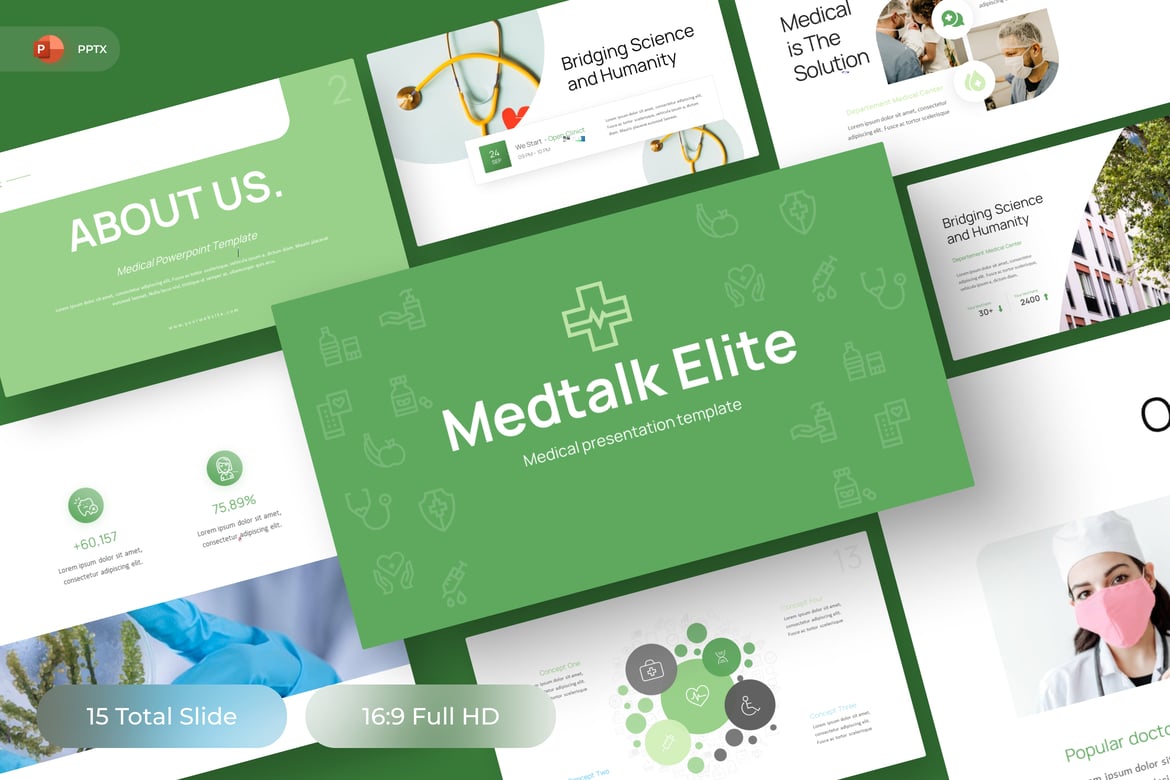 Med Talk - Template PowerPoint Medis yang Menarik