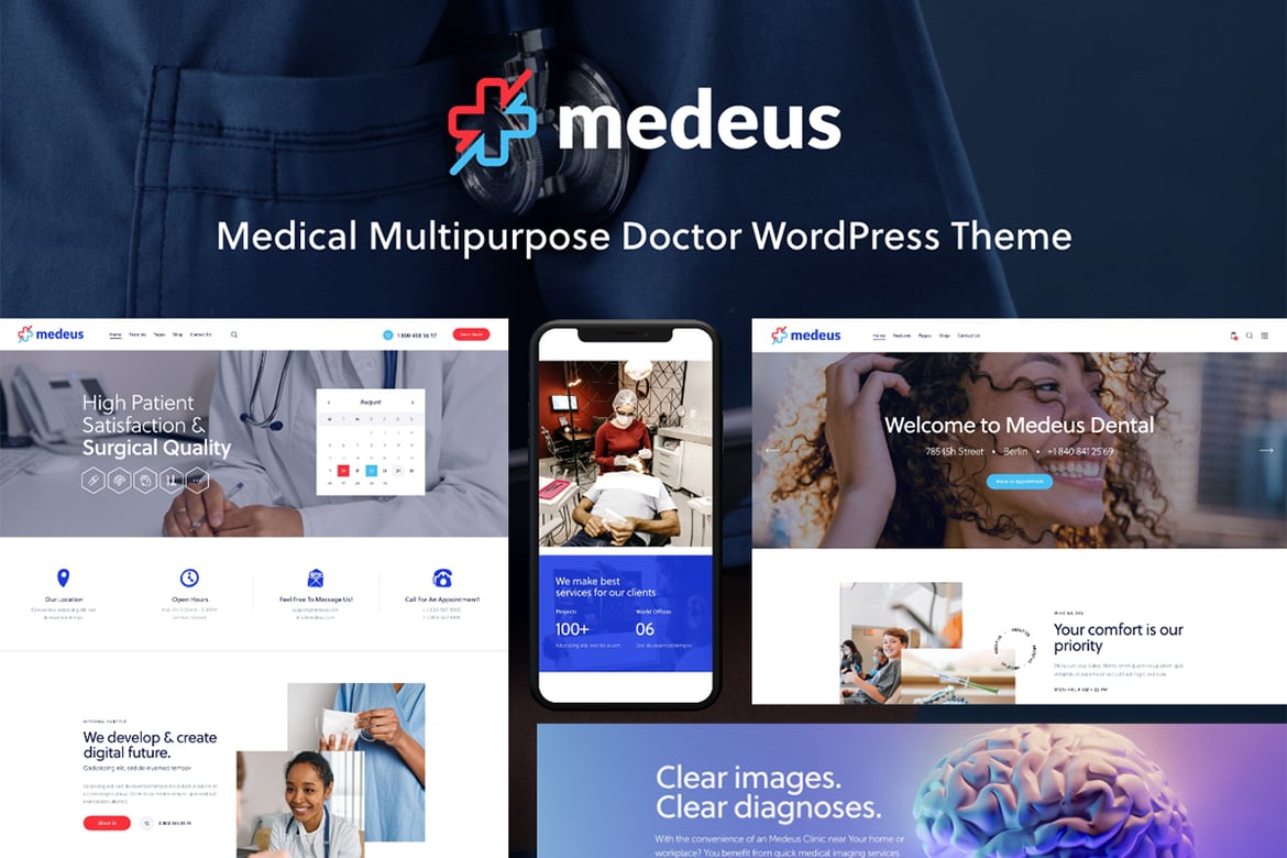 Tema WordPress Medeus: Solusi Modern untuk Kesehatan dan Kecantikan