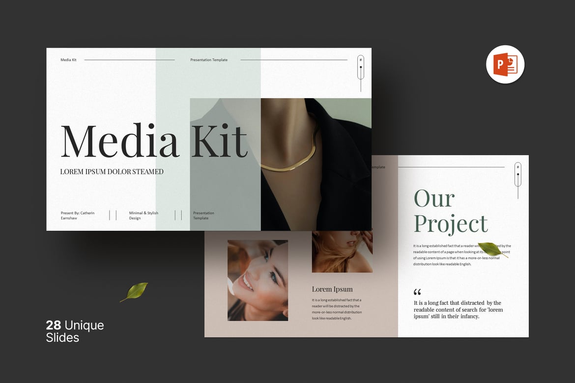 Template Presentasi PowerPoint Media Kit yang Menarik dan Profesional