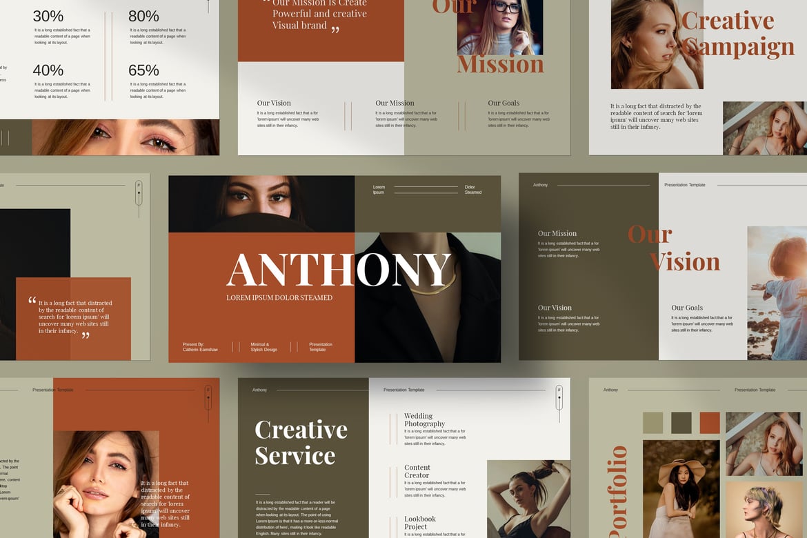 Template Presentasi PowerPoint Media Kit Profesional dan Kreatif
