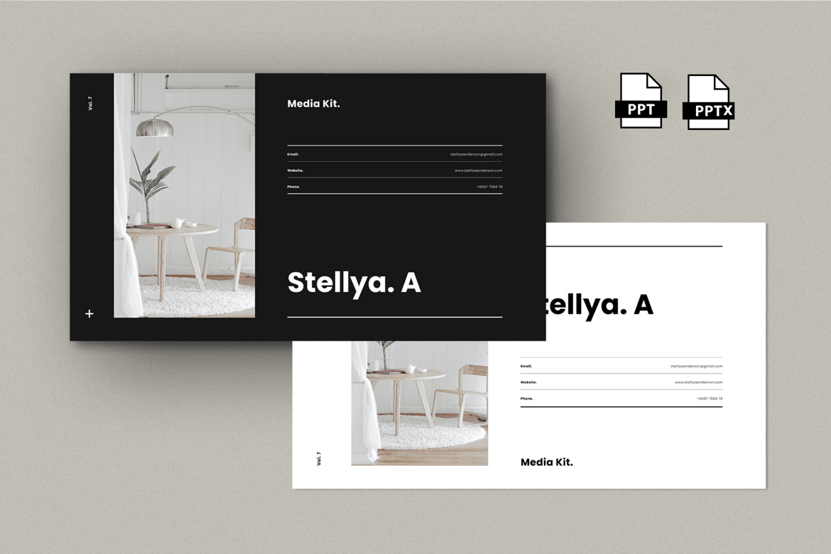 Template Powerpoint Media Kit yang Menarik dan Profesional