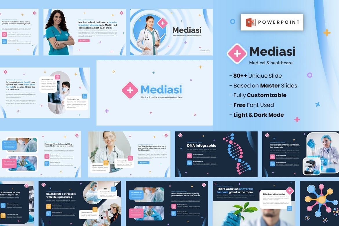 Template PowerPoint Mediasi - Presentasi Kesehatan Profesional