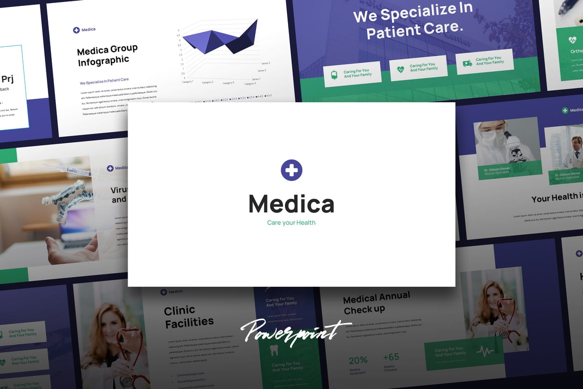 Medica - Template Powerpoint Medis yang Profesional