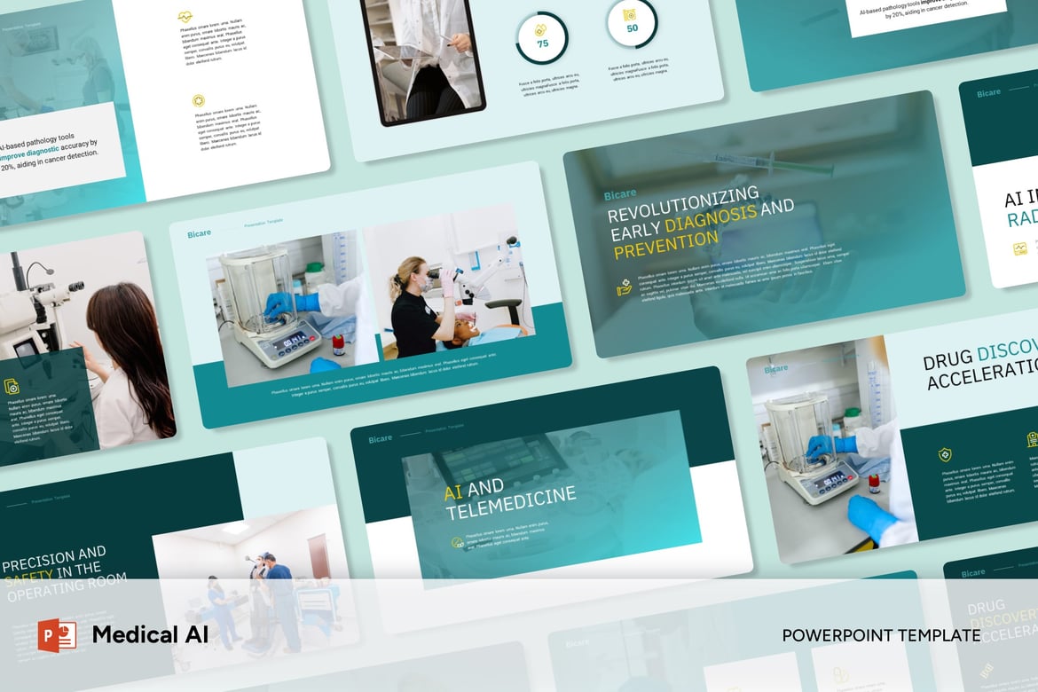 Template Powerpoint Medis AI yang Menginspirasi