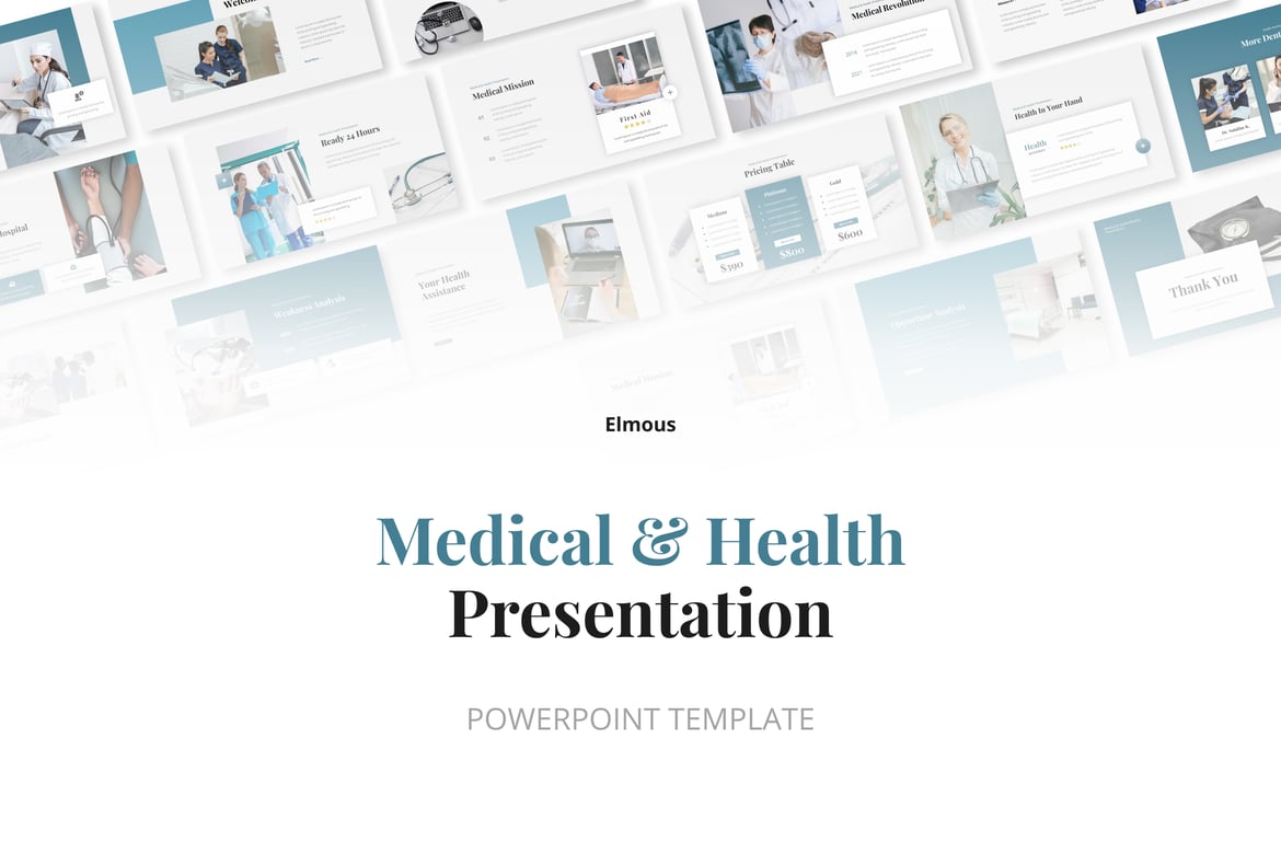 Template Presentasi PowerPoint Medis dan Kesehatan yang Modern dan Profesional