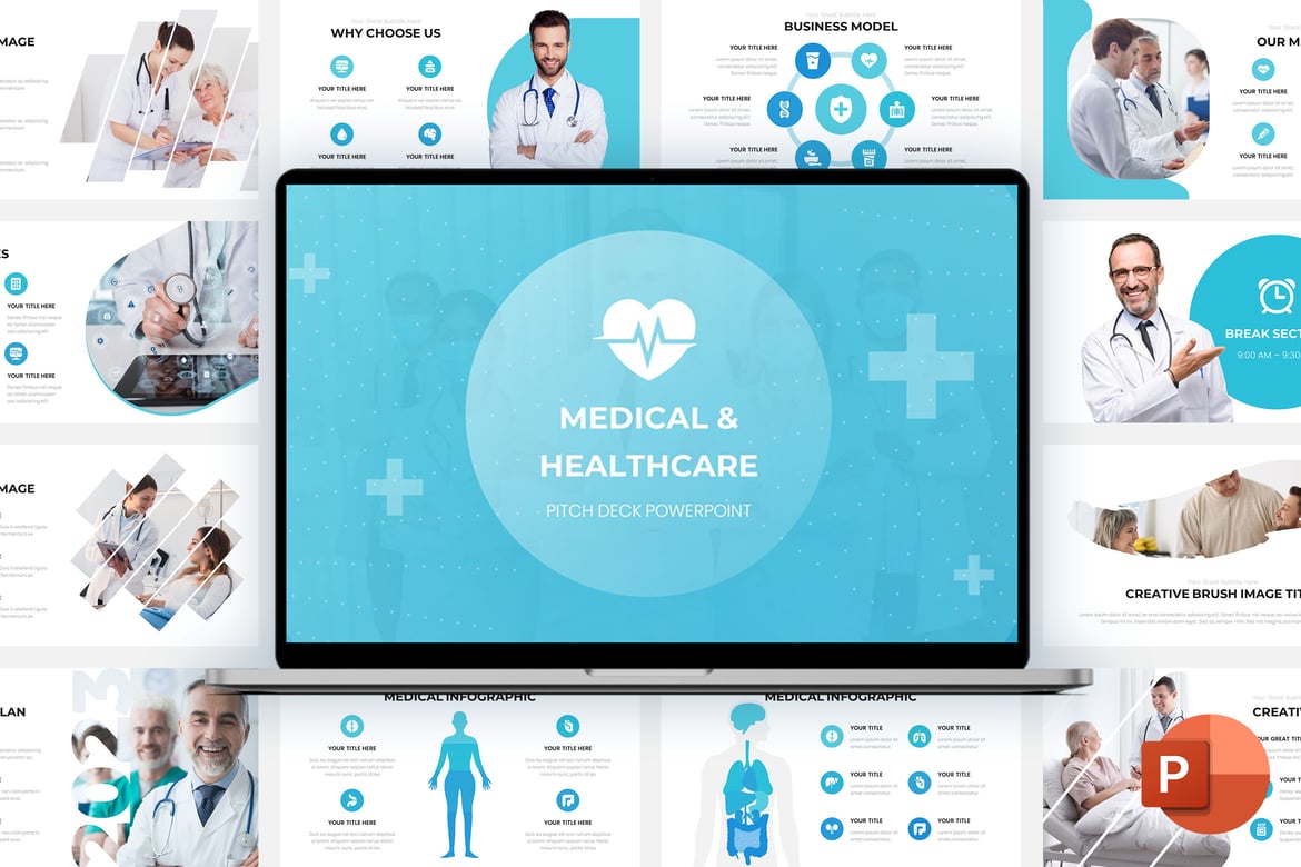 Template Presentasi PowerPoint Kesehatan dan Medis yang Menarik