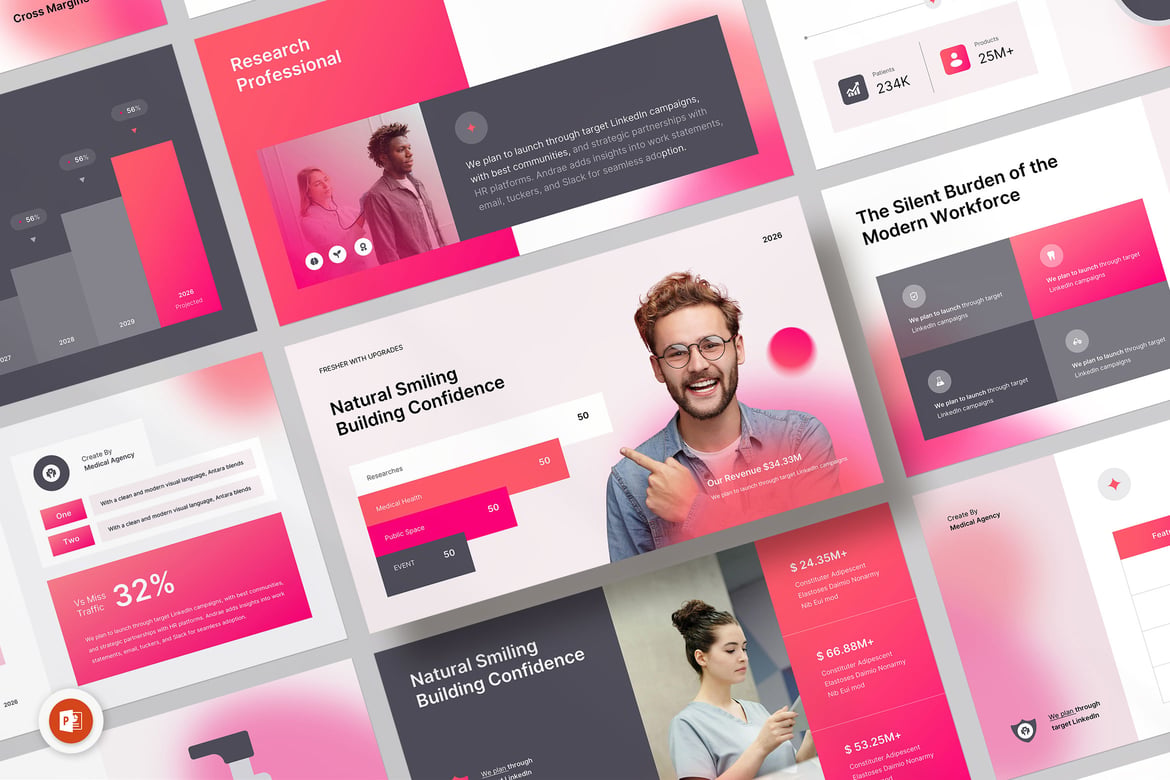 Template PowerPoint Kesehatan dan Medis yang Profesional dan Menarik